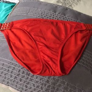 WHBM deep Orange Bikini Bottom